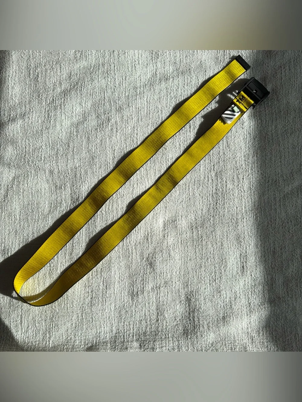 Off-White Yellow and Black Industrial Belt